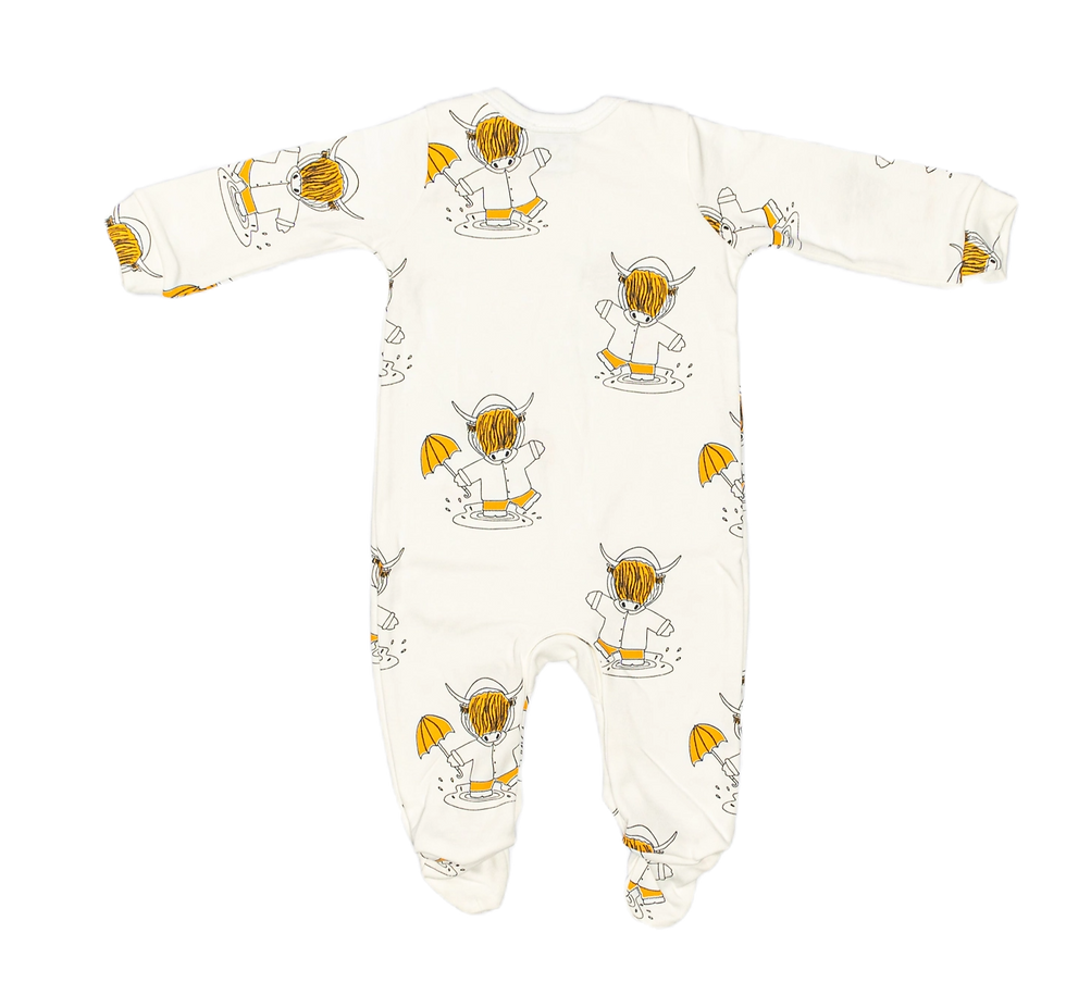 Thumbnail: Doctor Mother Other - Highland Cow Baby Sleepsuit