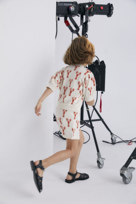 Miniatura: The New Society - Organic Cotton Oia Short Lobster Motif