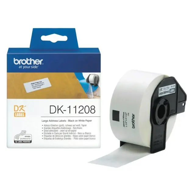 縮圖：Brother DK紙質 定型 標籤帶