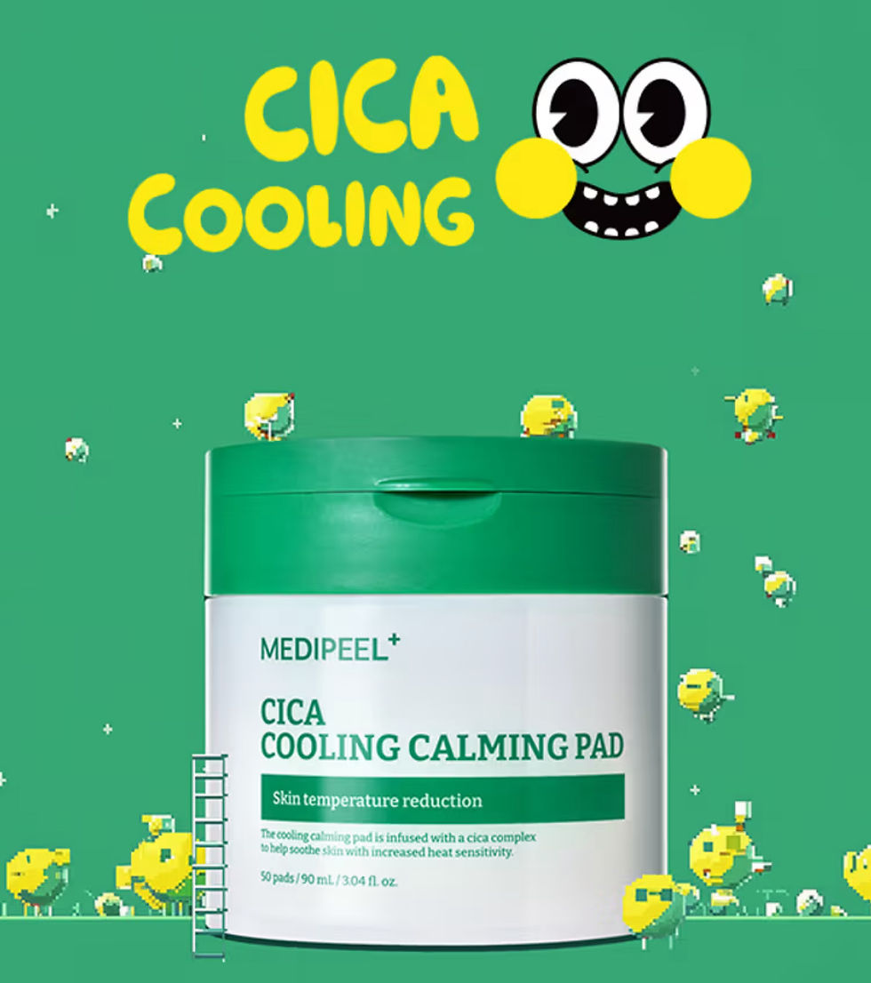 MEDIPEEL – Cica Cooling Calming Pad. calmantes y refrescantes para piel sensible