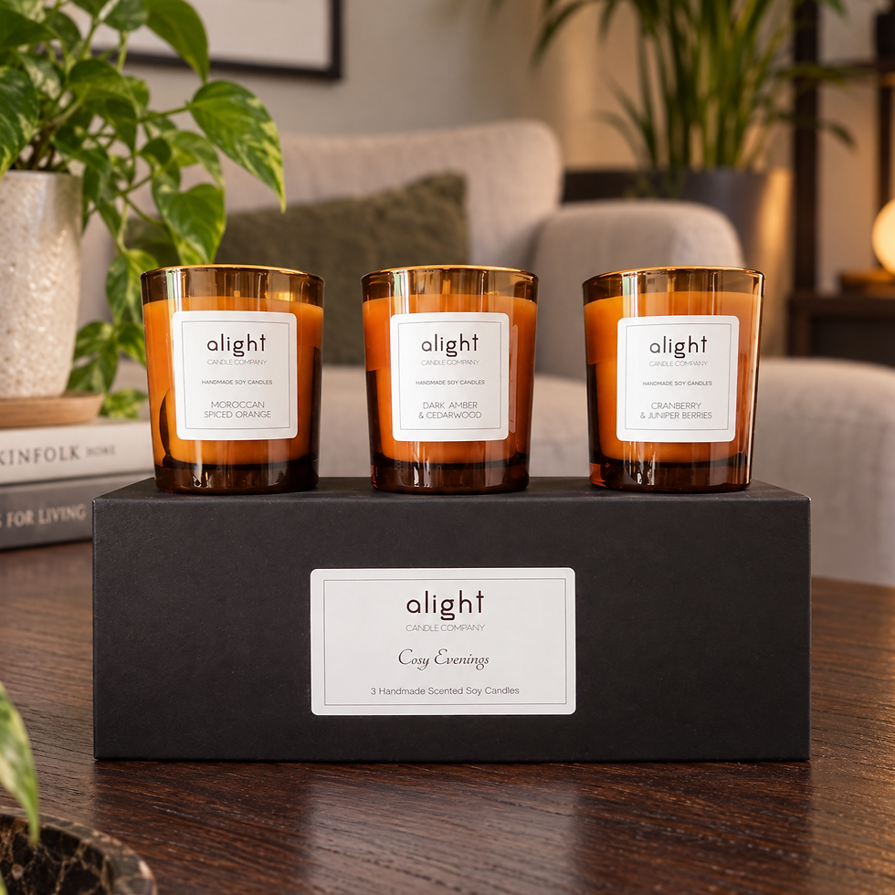 Thumbnail: Cosy evenings 3 candle gift set