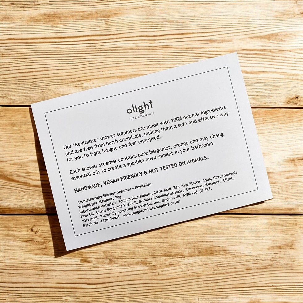 Thumbnail: shower steamer instructions