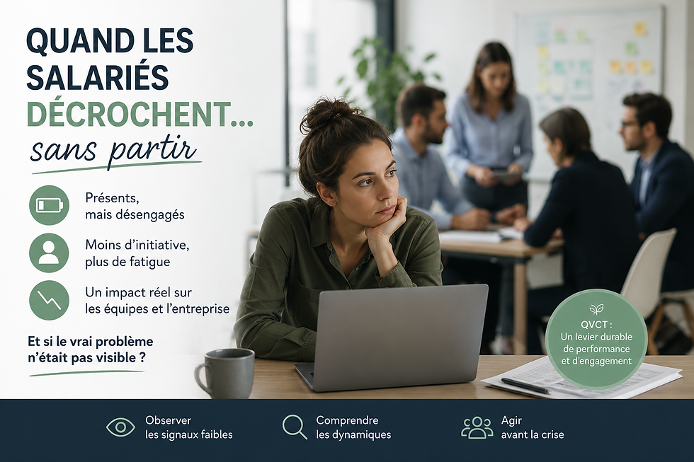 Que faire quand les salariés décrochent… sans partir ?