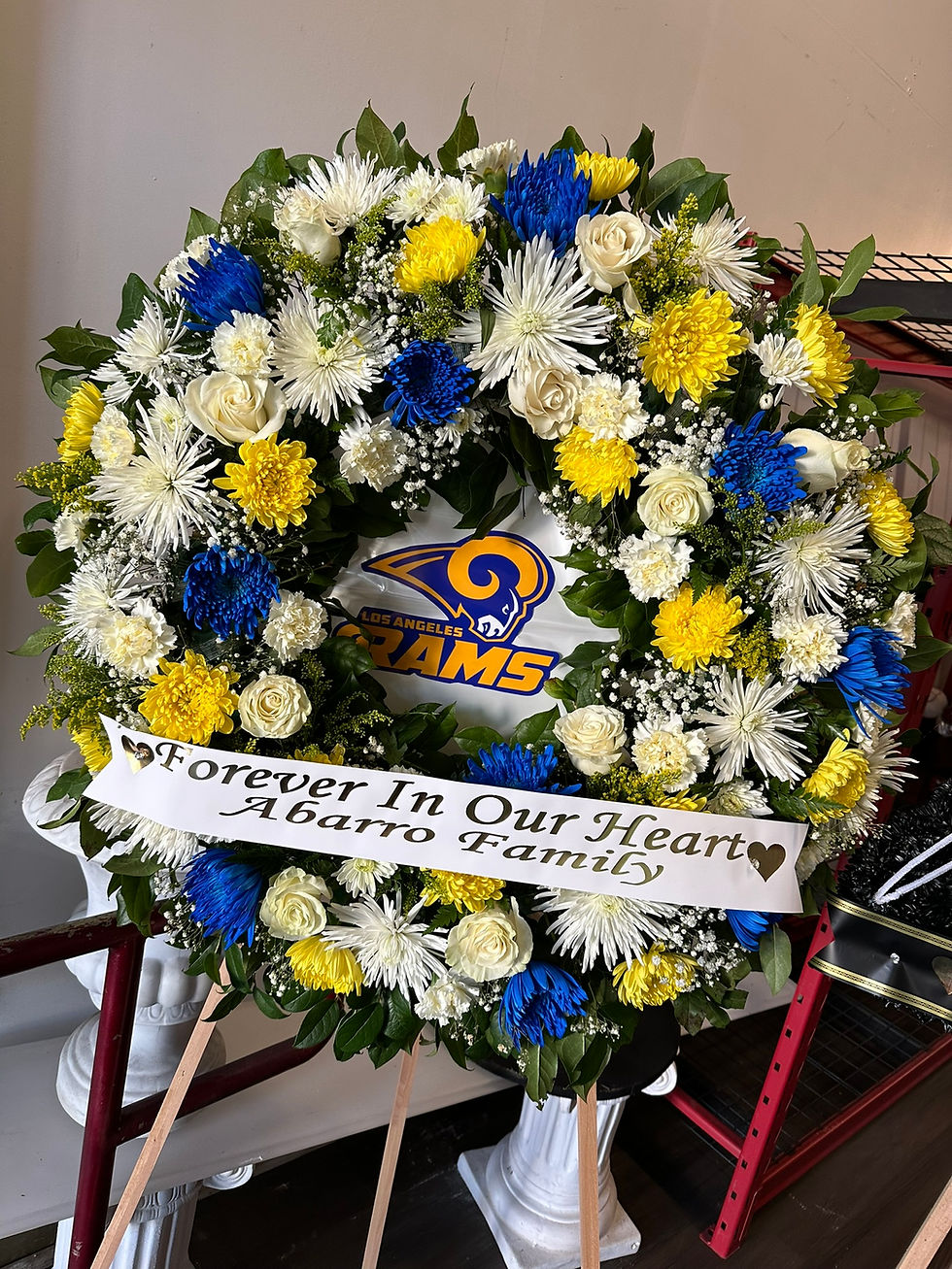 Thumbnail: LARGE  LA RAMS WREATH
