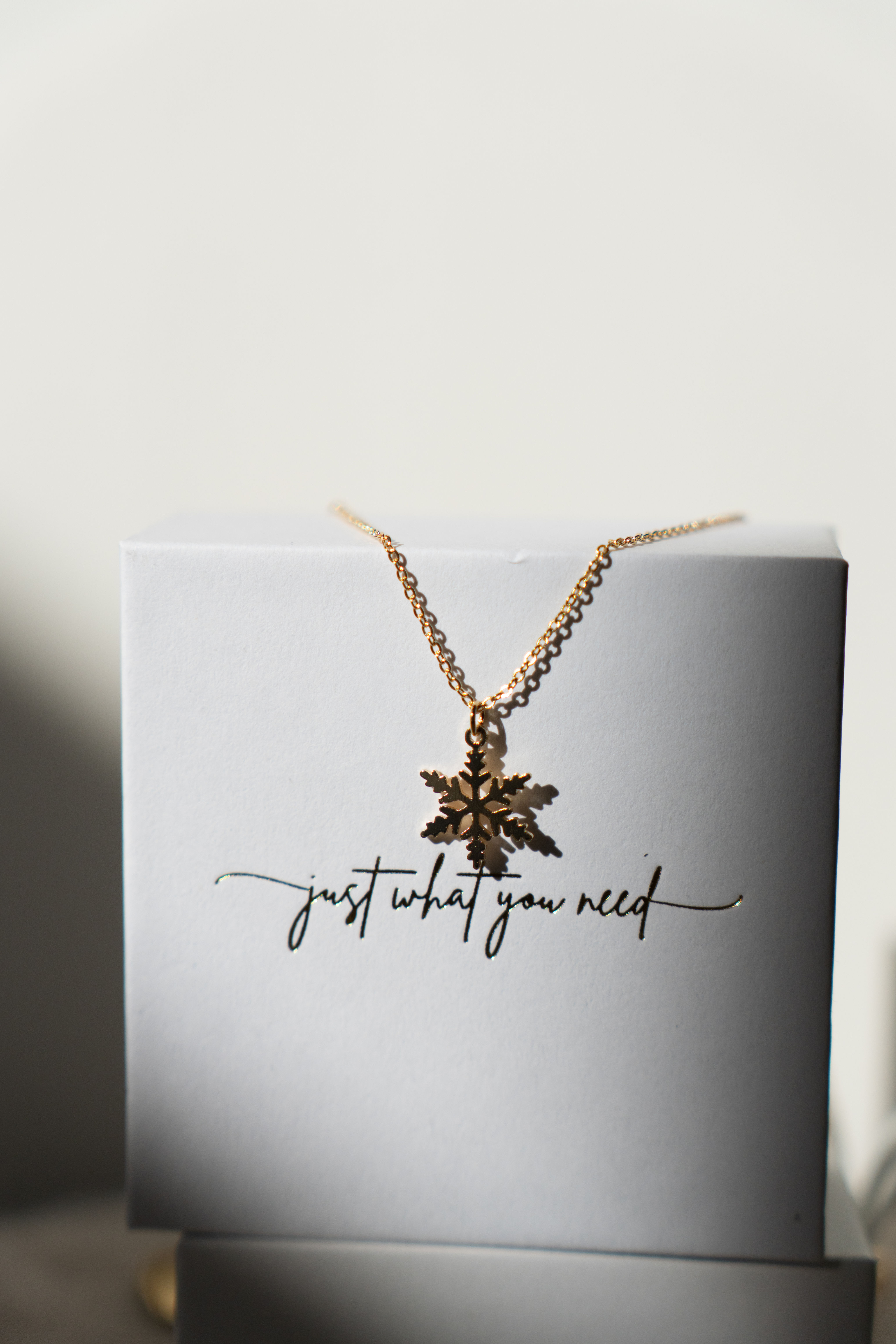 Snowdrop necklace 14k gold filled