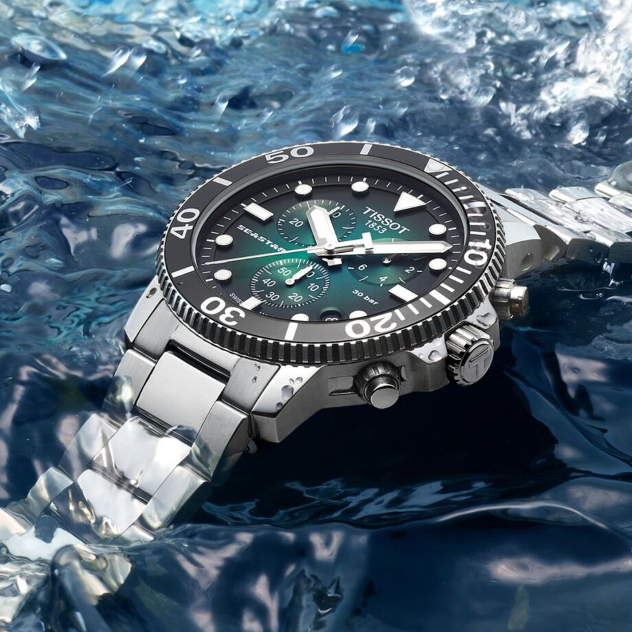Thumbnail: Tissot Seastar 1000 Quartz Chronograph - Caixa 45,5mm acer - Vidre de zafir