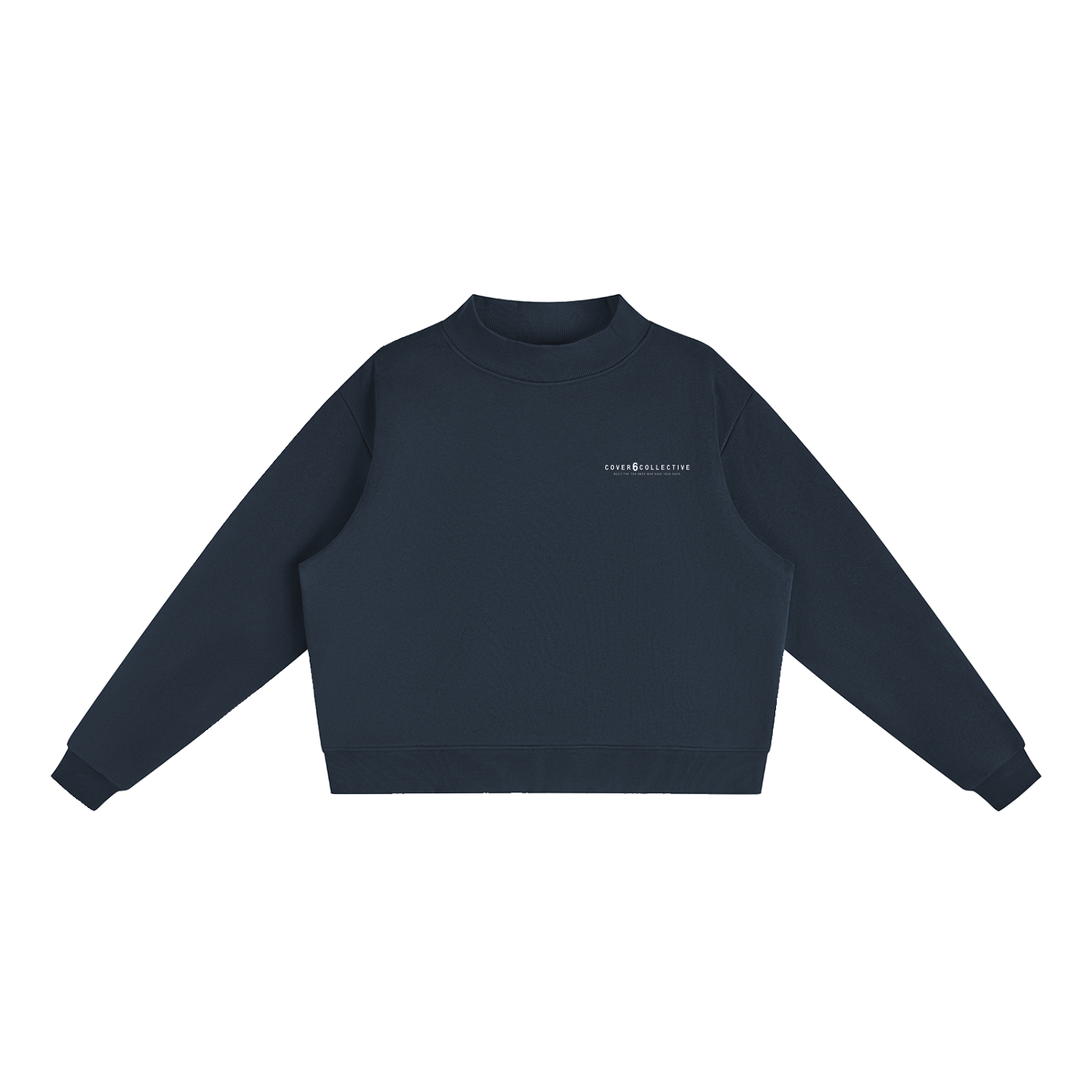 Cover6 Fleece Mock-Neck Crew Sweatshirt