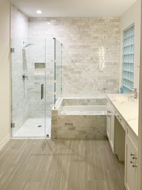 White Stone Bathroom