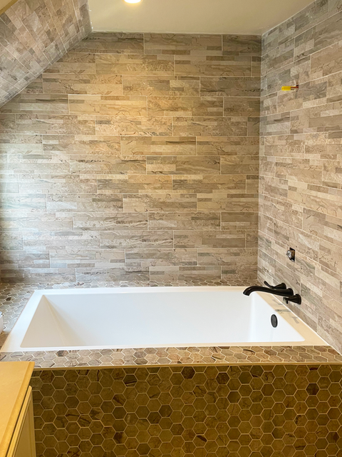 Brown Stone Shower
