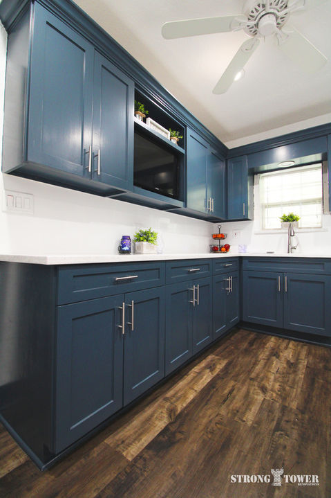 Blue Cabinet Kitchen
