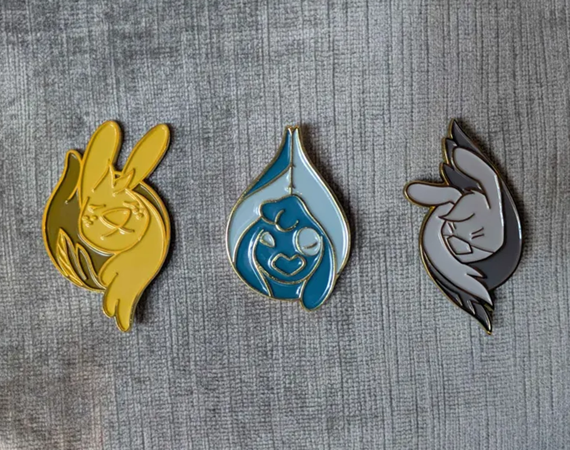 Angel Hare Pins