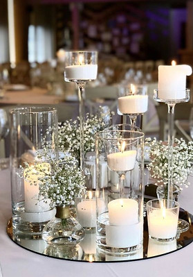 Mirrored Base Wedding Decor Hire