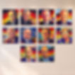 Bundeskanzler-Serie mit allen 10 Kanzlerporträts als expressiver Pop-Art-Kunstdruck auf Leinwand