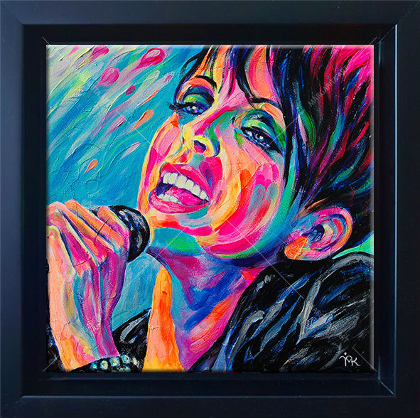 Pop Art Portrait der Sängerin Nena (NDW Ikone) als Kunstdruck