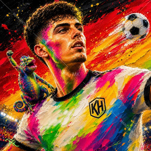 Kai Havertz – Pop-Art Portrait
