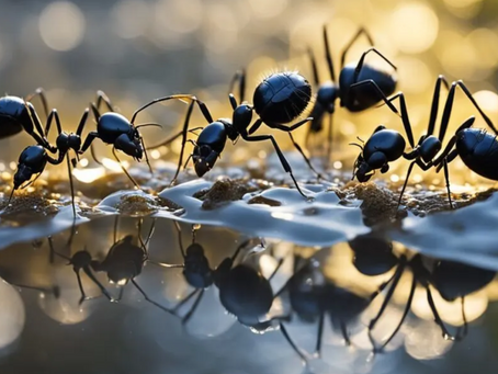 Ant Antics teach us about Sacrificial Survival?