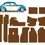 Thumbnail: Kit carpet for vw bug/beetle/cox