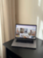 Computer screen with content creation