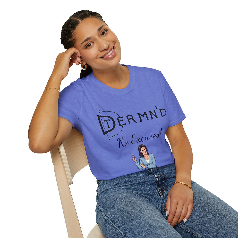 Thumbnail: Motivational Unisex T-Shirt - Ms Lady No Excuses Design