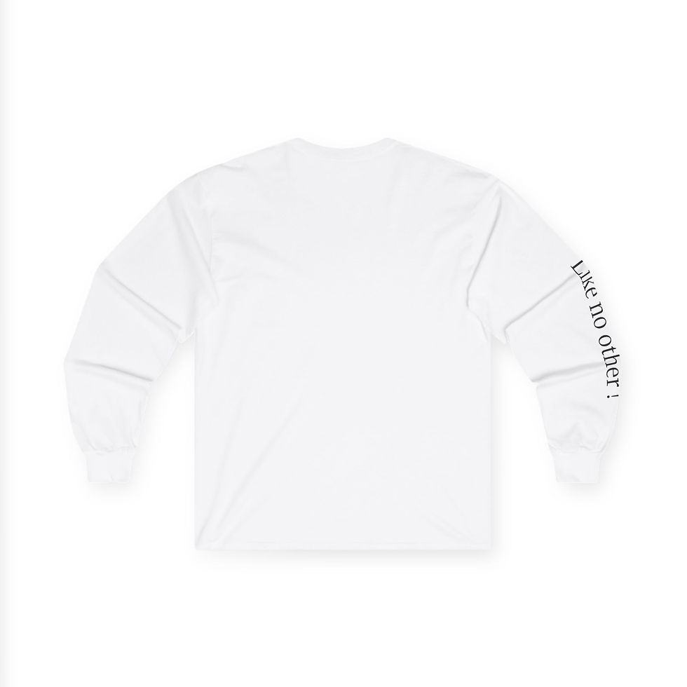 Thumbnail: Long Sleeve Tee - DTERMN'D on your chest, 'Like no other' on your sleeve