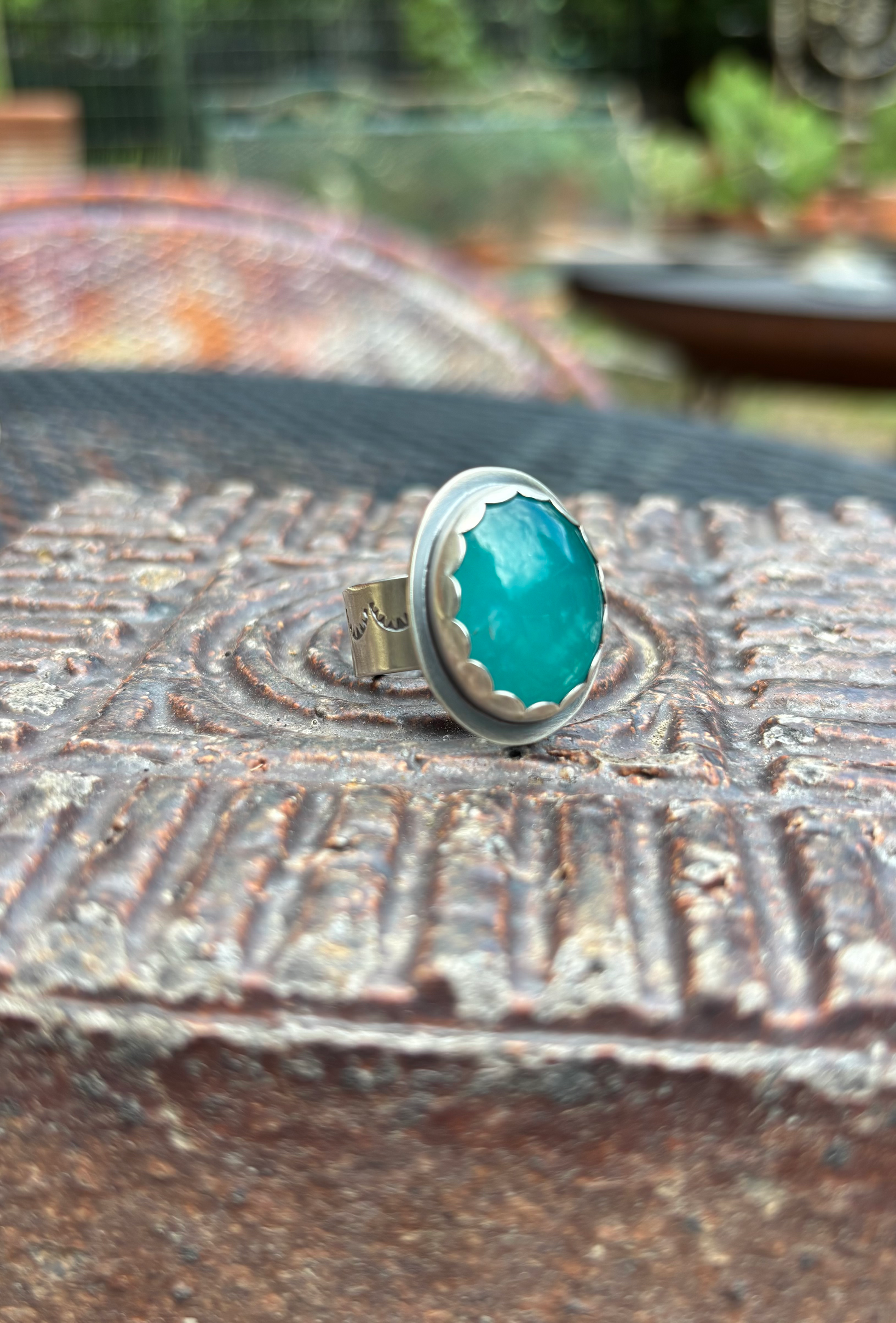 Amazonite Oval Ring