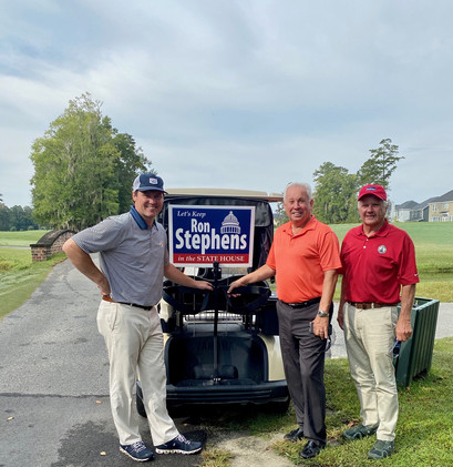 Majority Leader Jon Burns, Reps. Ron Stephens, and James Burchett