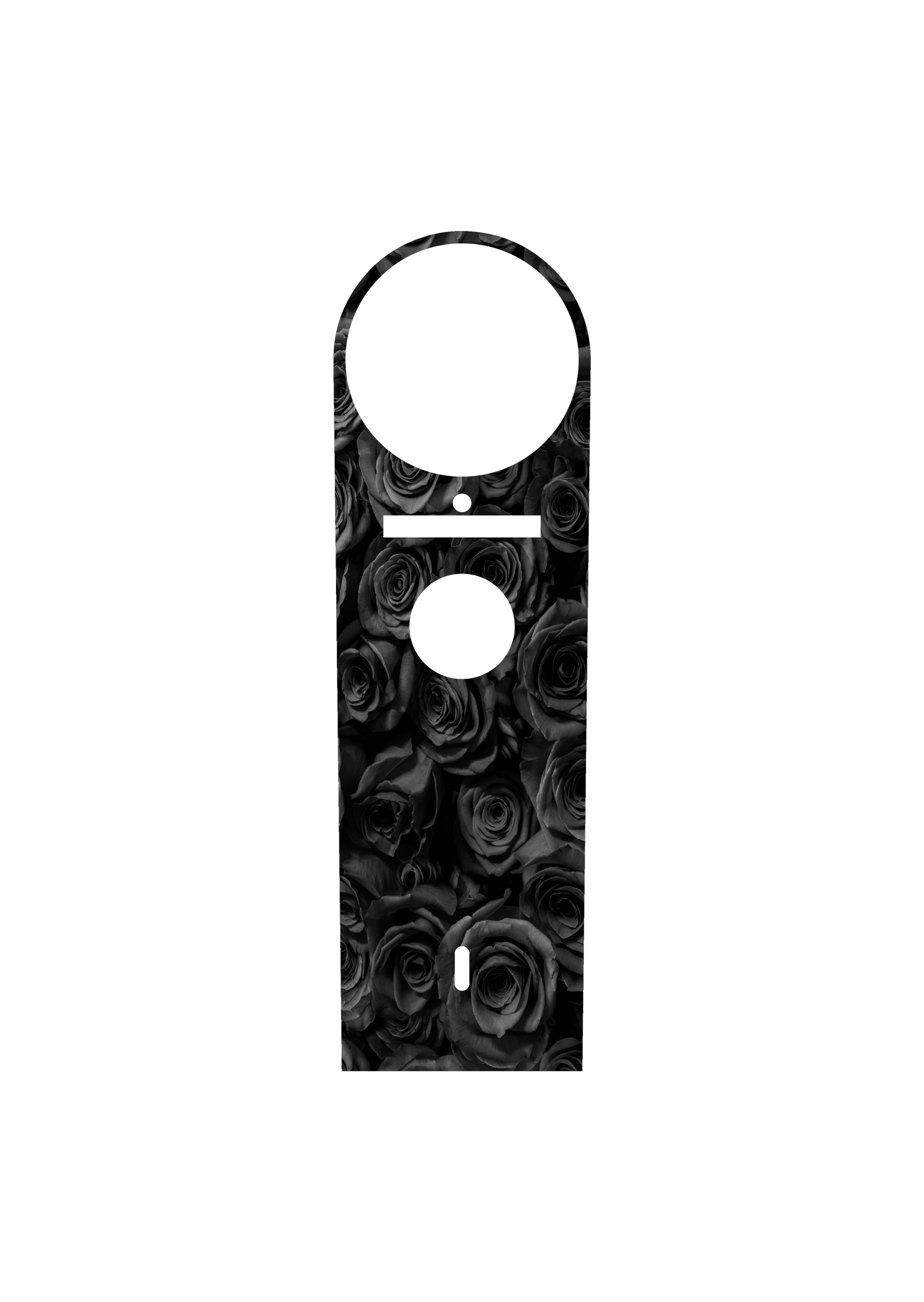 Black Roses Road King Console Dash Panel insert. Fits 94 to 07