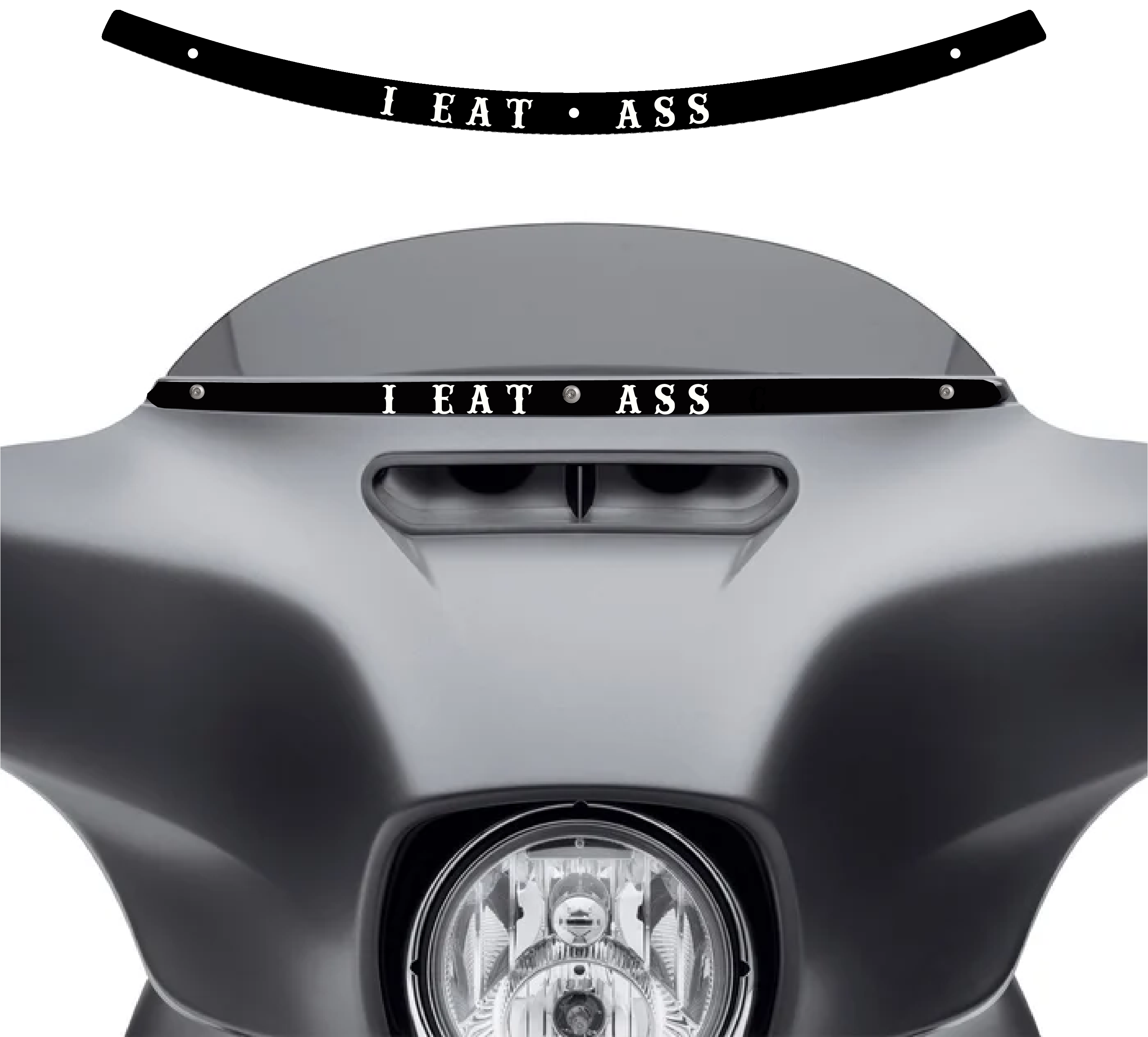 I Eat Ass Windshield Trim