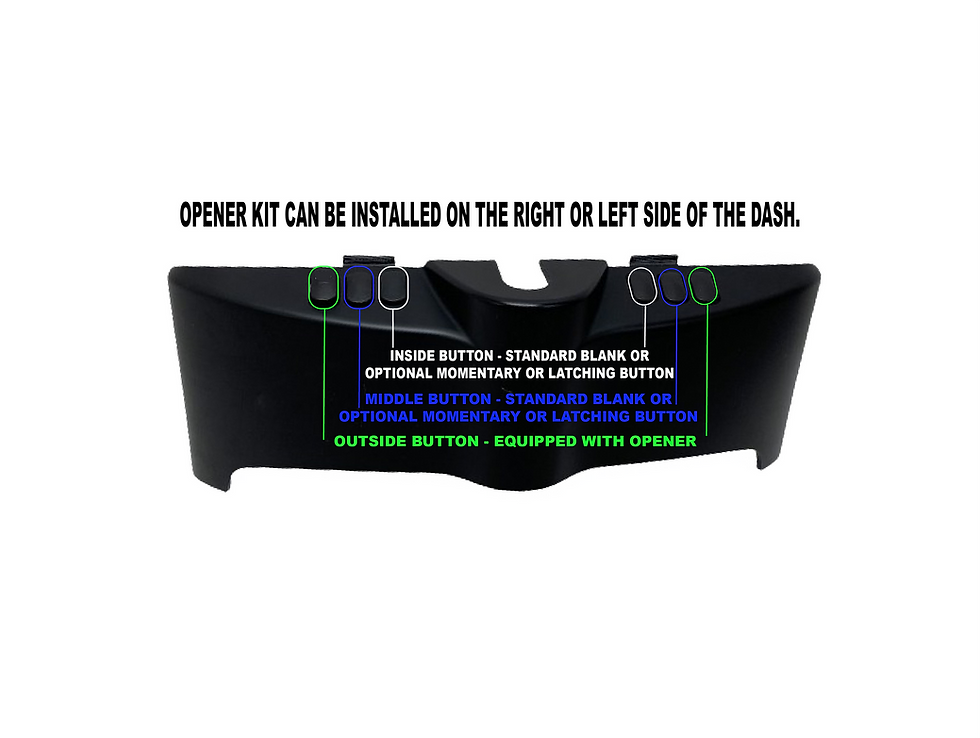 Thumbnail: Harley Davidson Touring Dash Panel Button Garage Door Opener