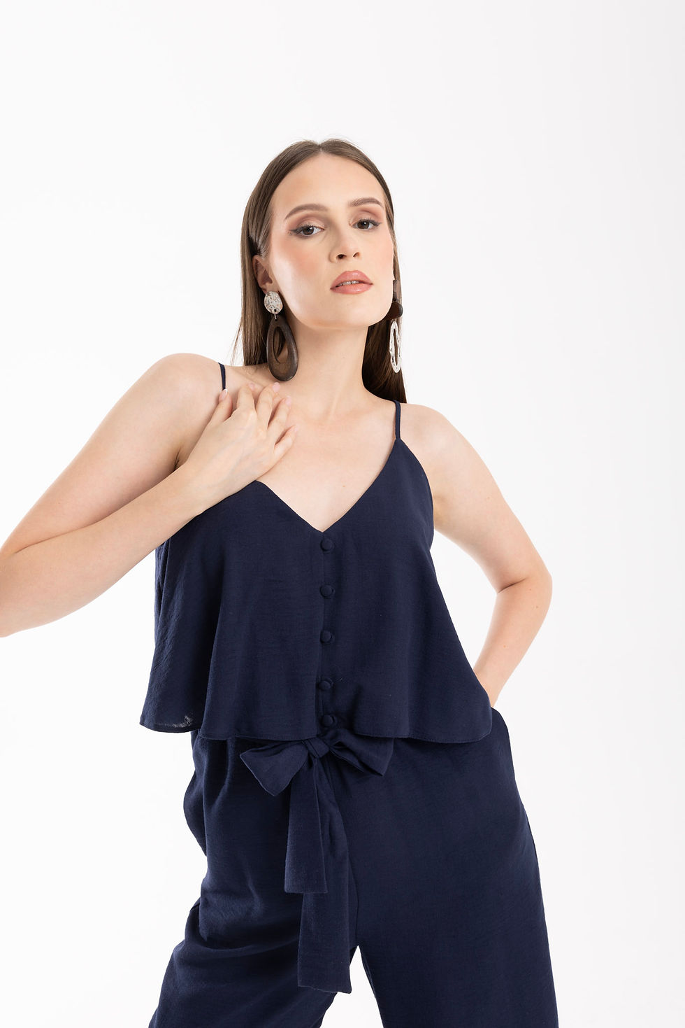 Küçük resim: Askılı Lacivert Tulum