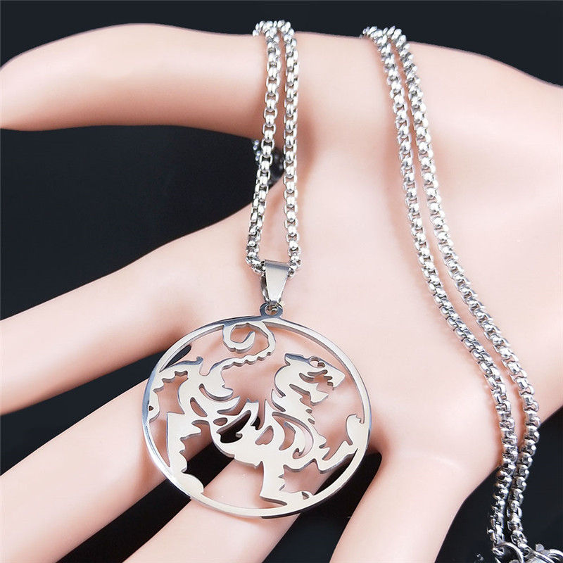 Miniature : Silver necklace with Taekwondo emblem