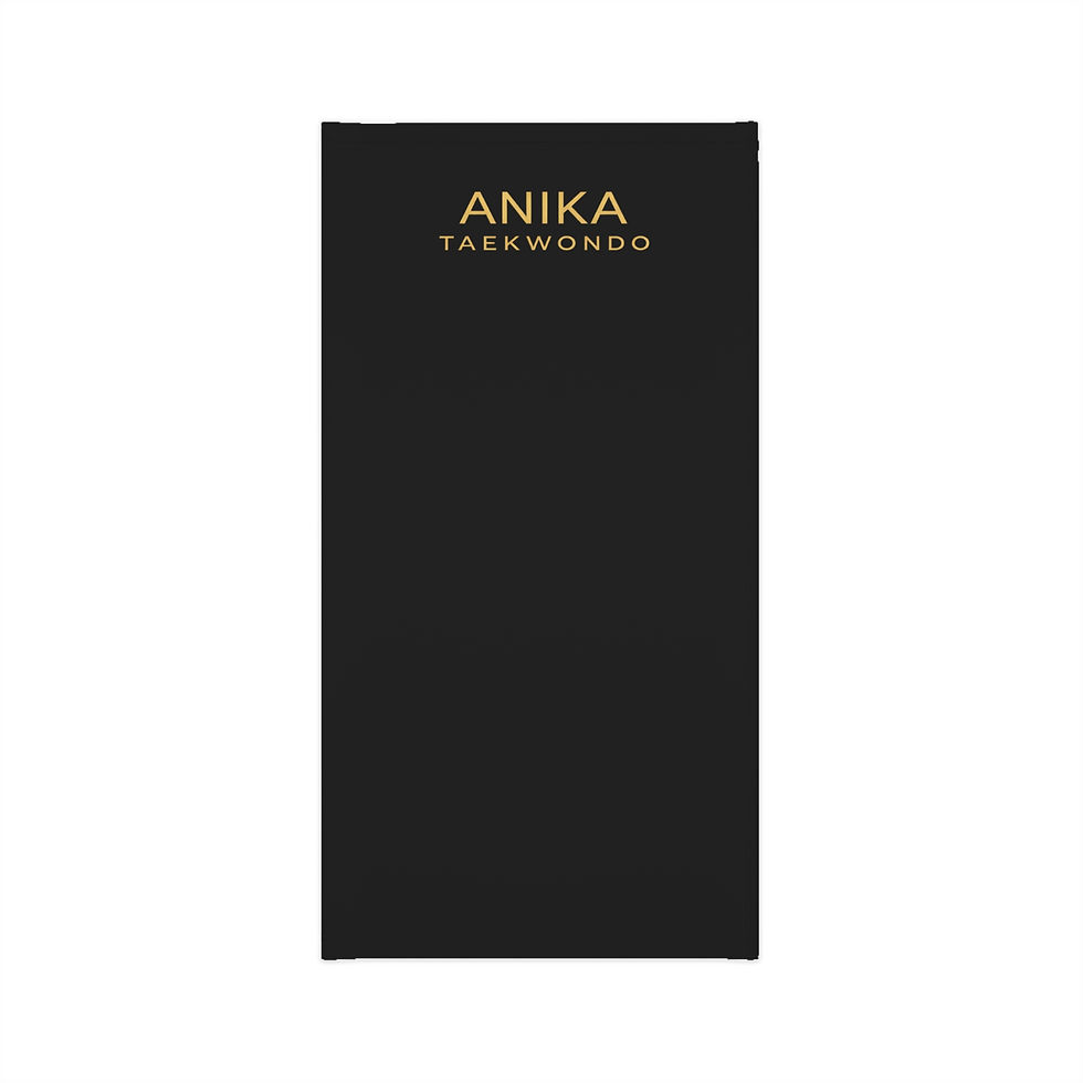 Miniature : Black packaging with Anika Taekwondo logo