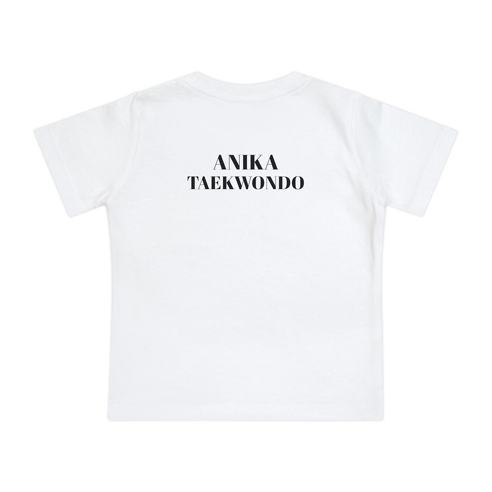 Miniature : White t-shirt with ANIKA TAEKWONDO text on back