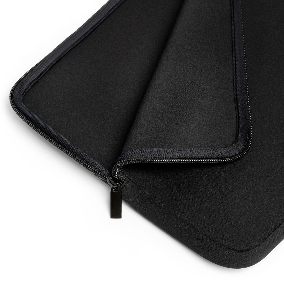 Thumbnail: Black laptop sleeve with zipper
