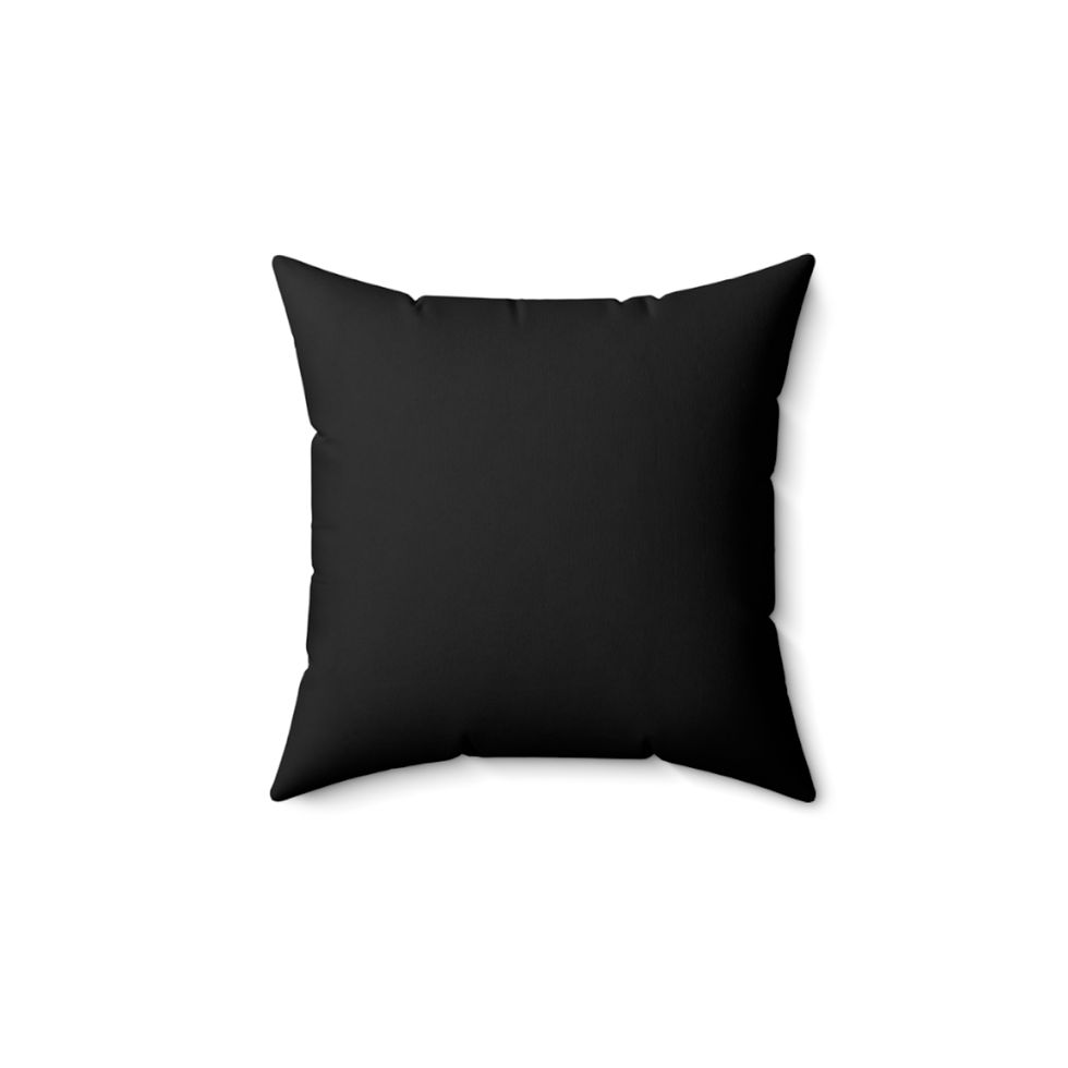 Black square pillow