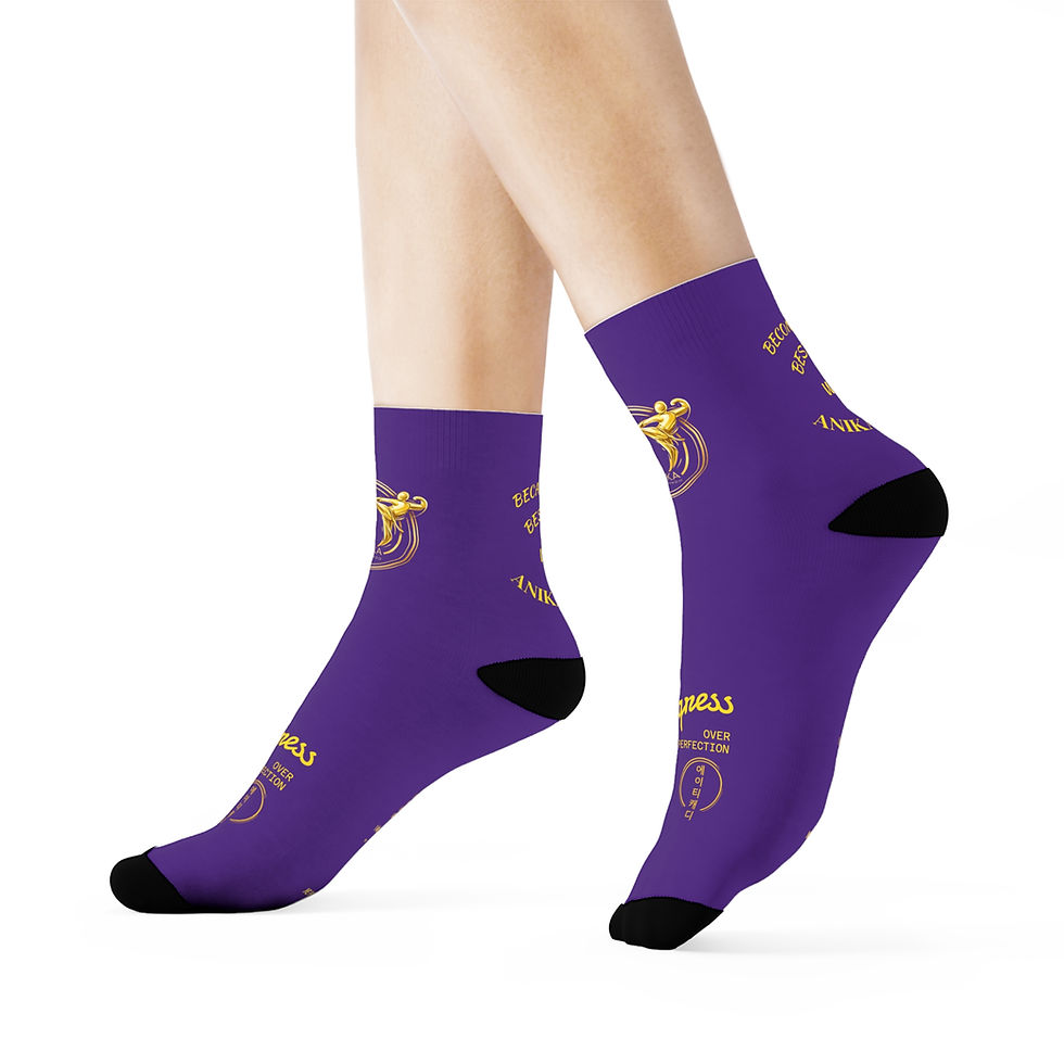 Miniature : Purple Anika Tae Kwon Do socks