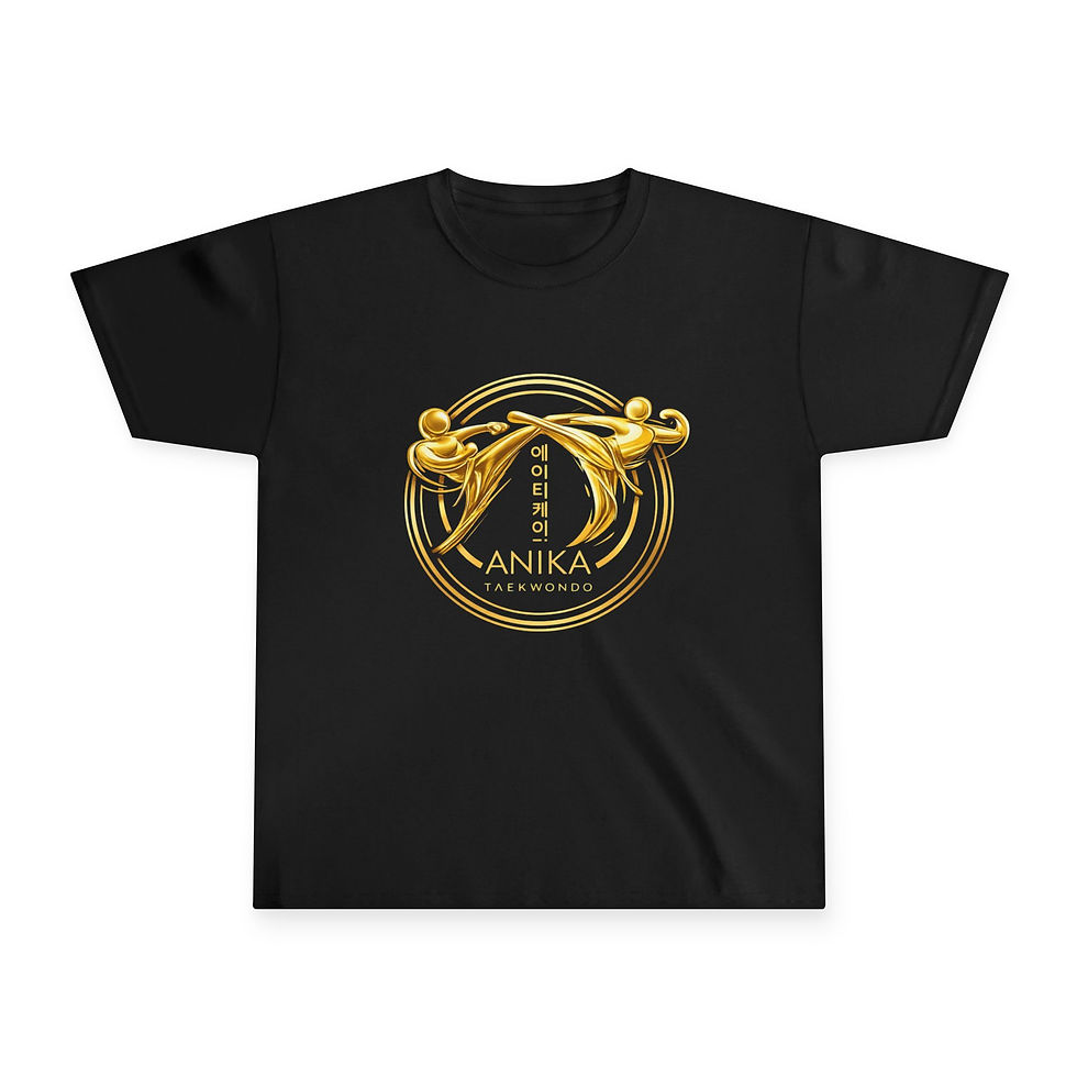 Miniature : T-shirt enfant — Motif croissant de lune doré et étreinte