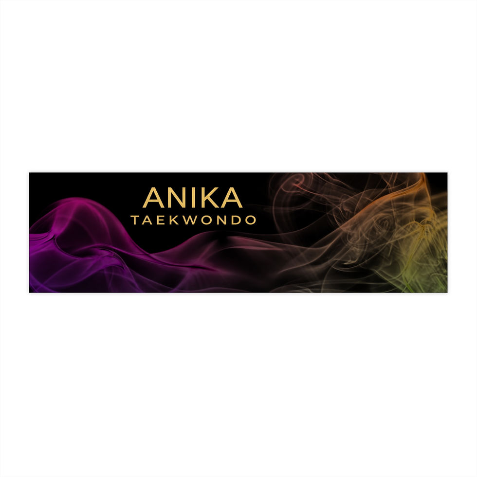 Miniature : Anika Taekwondo smoke design bumper sticker