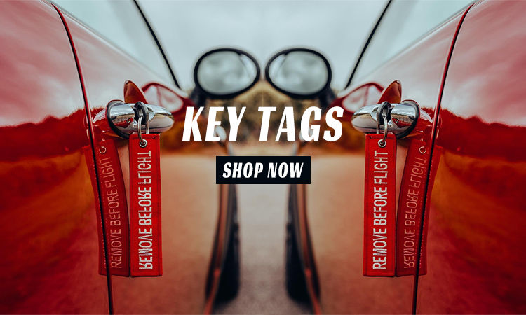 Miniature : KEY TAGS Shop Now banner with red key tags