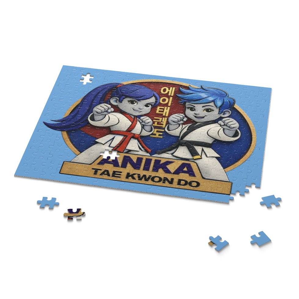 Thumbnail: Tae Kwon Do puzzle with cartoon children and 'Anika' text.