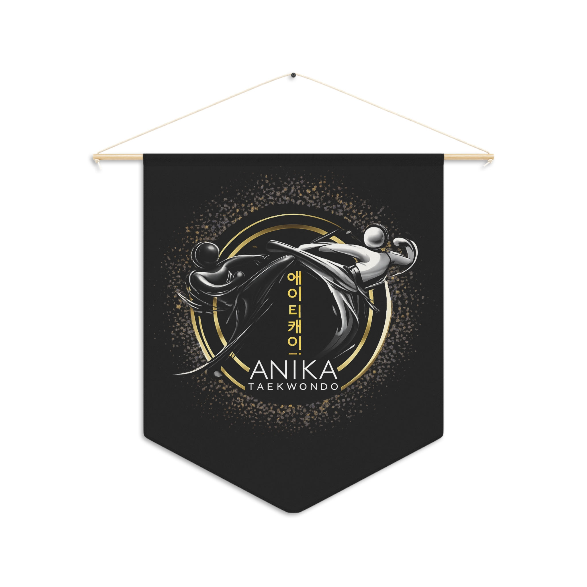 Taekwondo Pennant Banner — Personalized Anika Martial Arts Wall Flag