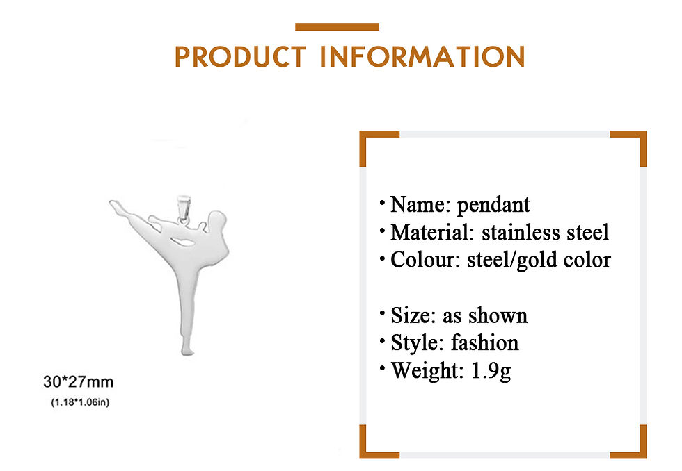 Miniature : Martial arts pendant and product information