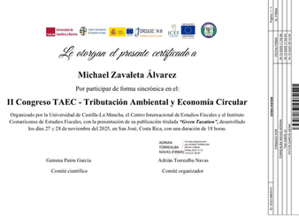 Presentación internacional del libro Green Taxation en Costa Rica