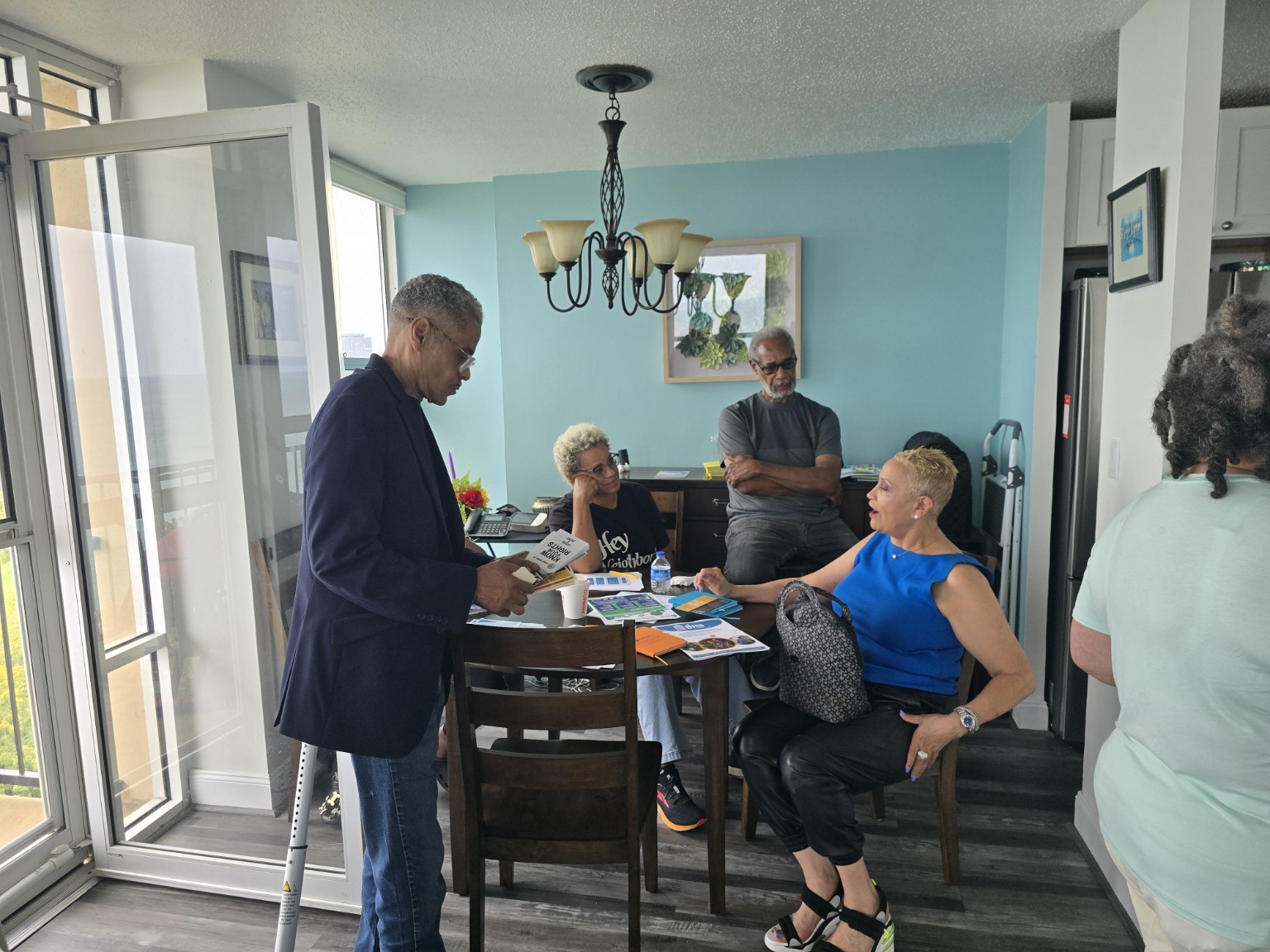 Solar energy meeting at a condominium