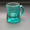 Thumbnail: Federal Glass Aqua Colored Shot Glass (2")