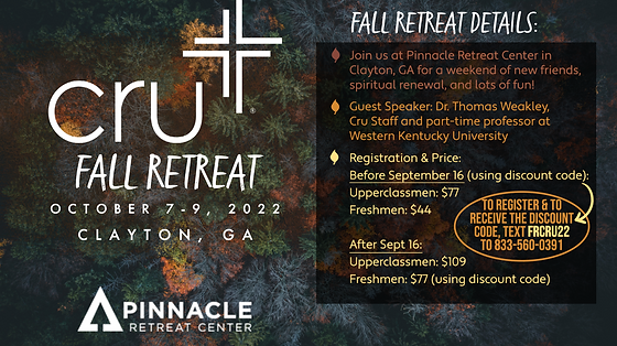Events | Cru at Clemson University