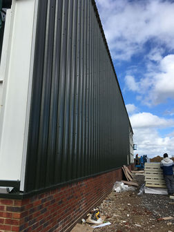 view of new cladding