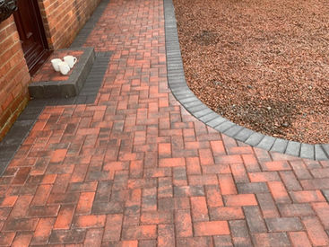 Brick paving