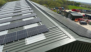 Roof with lighting