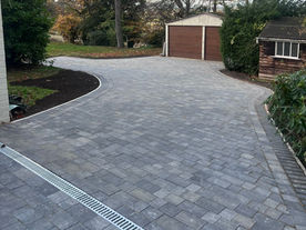 Grey paving